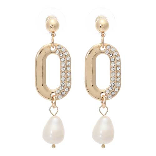 GOLD PEARL EARRING