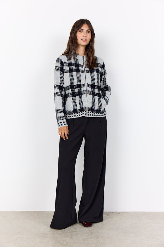 SOYACONCEPT VIBSA CARDIGAN - BLACK/GREY