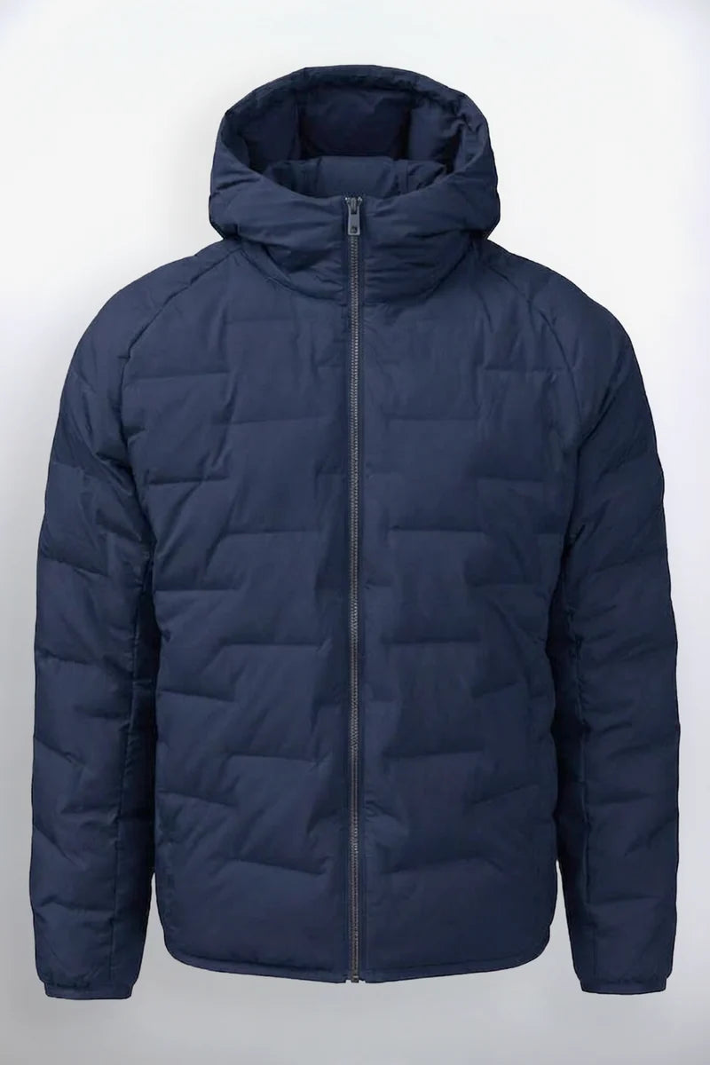 MEN'S POINT ZERO HOODED ULTRALIGHT JACKET - NAVY