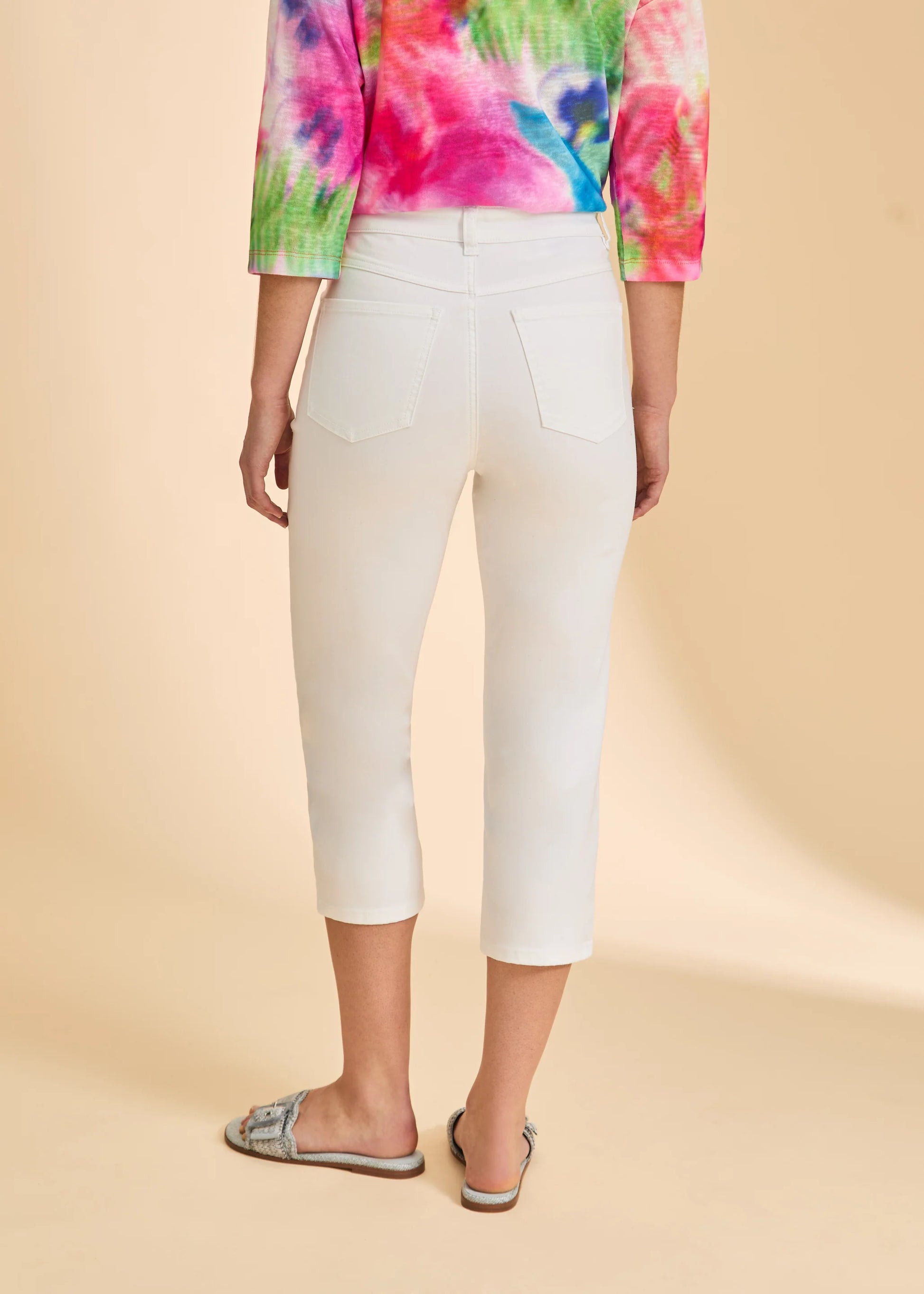 FDJ SUZANNE CAPRI - WHITE - Vi-Leen's Fashions