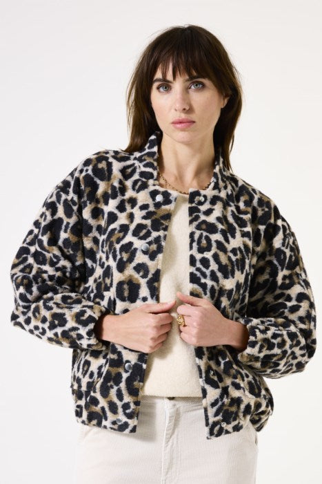 GARCIA SOFT TEDDY JACKET - CHEETAH