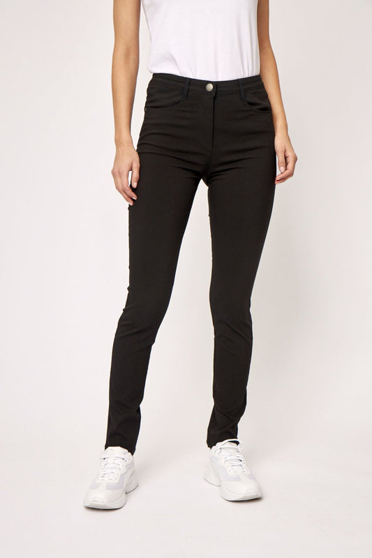 SOYACONCEPT LILLY SKINNY LEG PANT - BLACK - Vi-Leen's Fashions