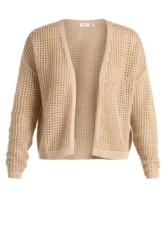 YEST MAGDA CARDIGAN - SAND - Vi-Leen's Fashions