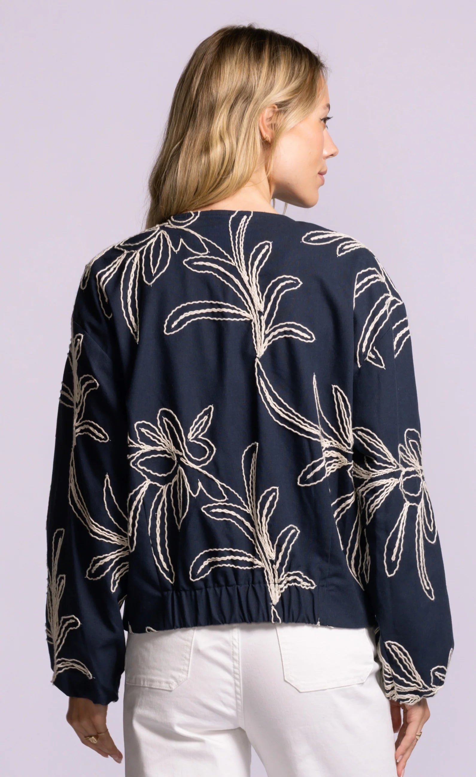 PINK MARTINI MELITA JACKET - NAVY - Vi-Leen's Fashions