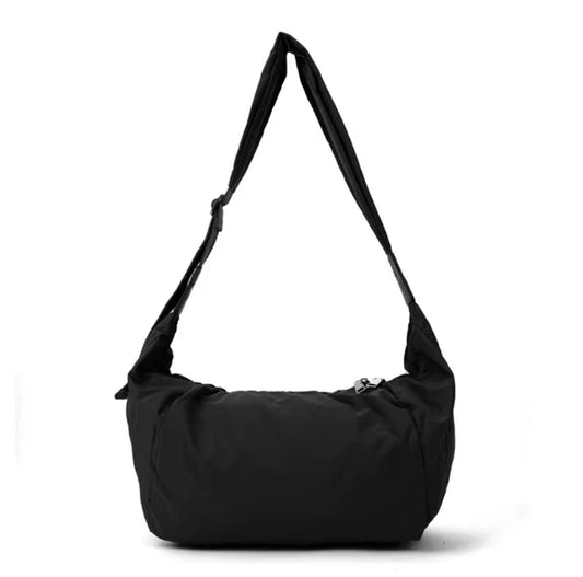 CANA COTTON SLING HOBO - BLACK