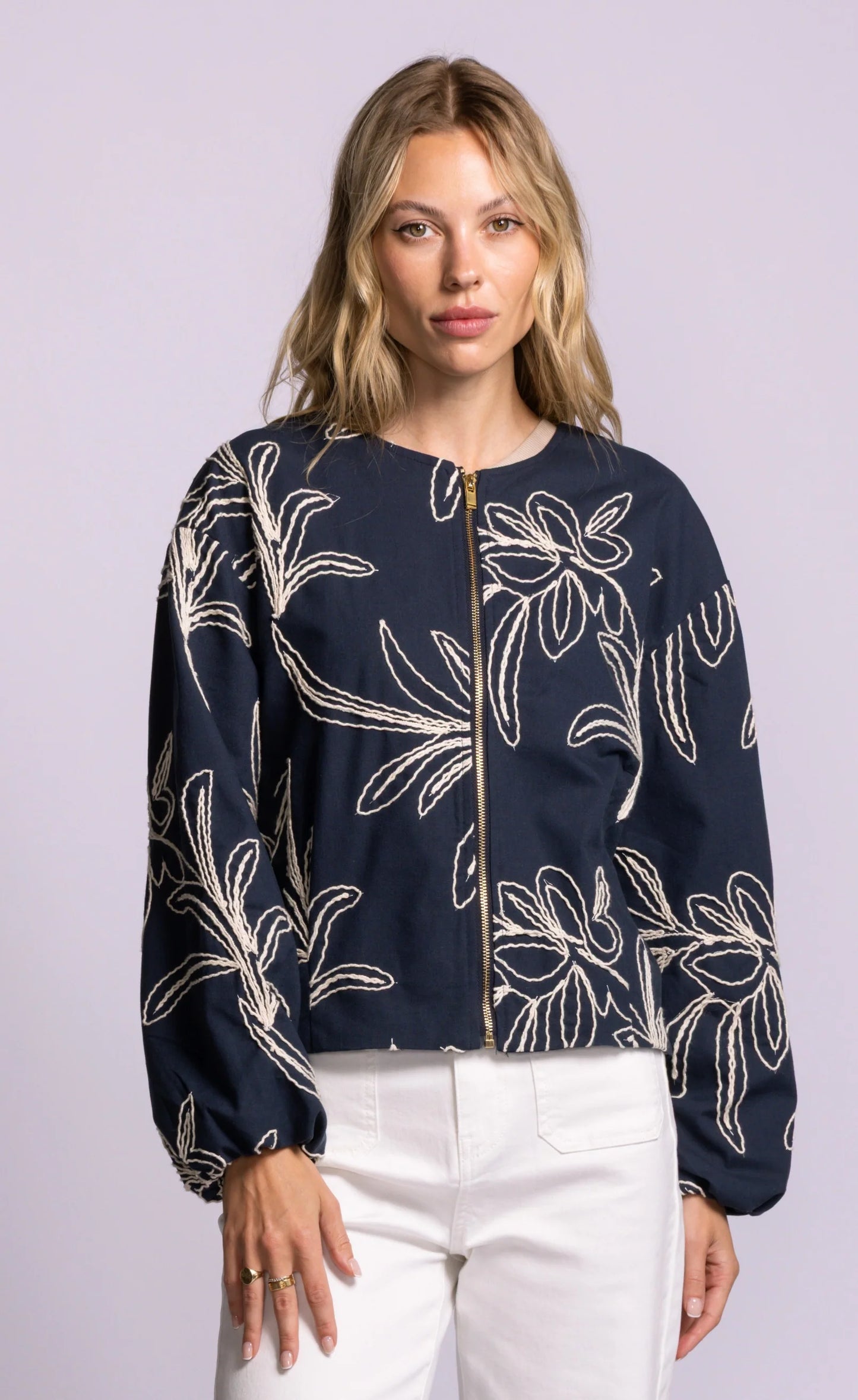 PINK MARTINI MELITA JACKET - NAVY - Vi-Leen's Fashions