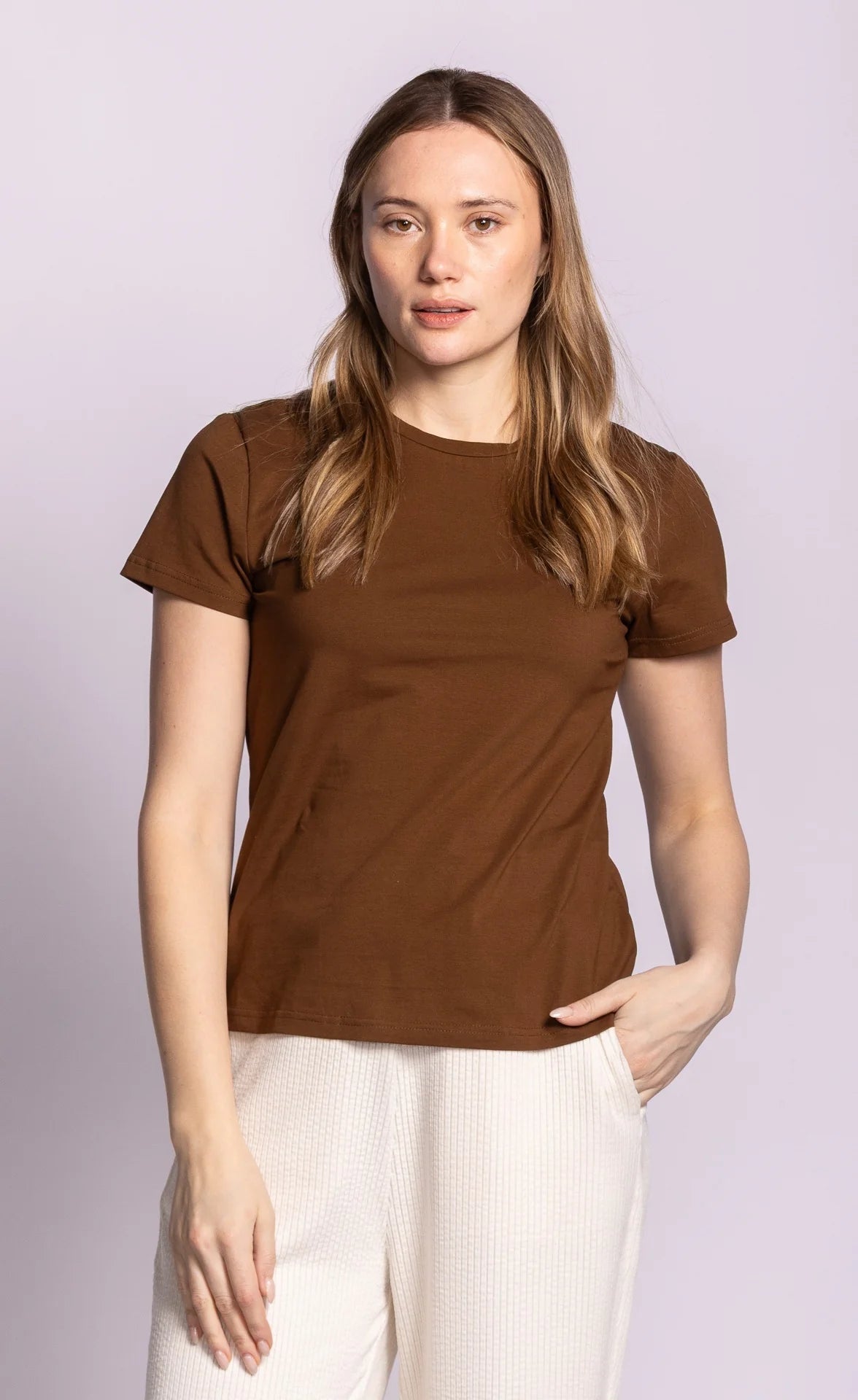 PINK MARTINI GEORGIA TOP - BROWN
