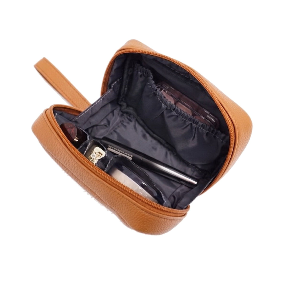 JENNA COSMETIC CASE - DARK TAUPE
