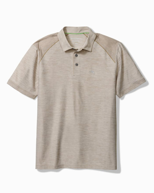 TOMMY BAHAMA PALM COAST POLO - COBBLESTONE