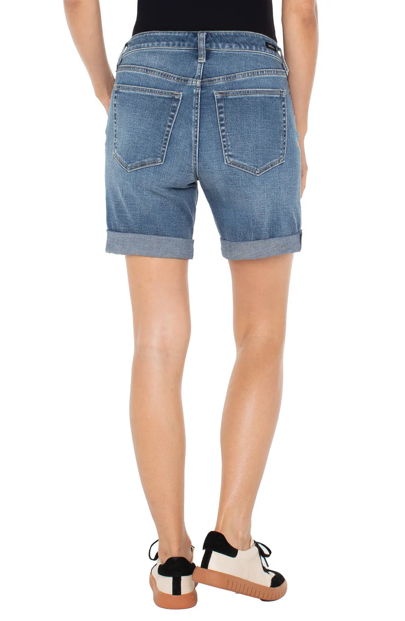 LIVERPOOL MARLEY GIRLFRIEND DENIM SHORT - PACTOLA - Vi-Leen's Fashions