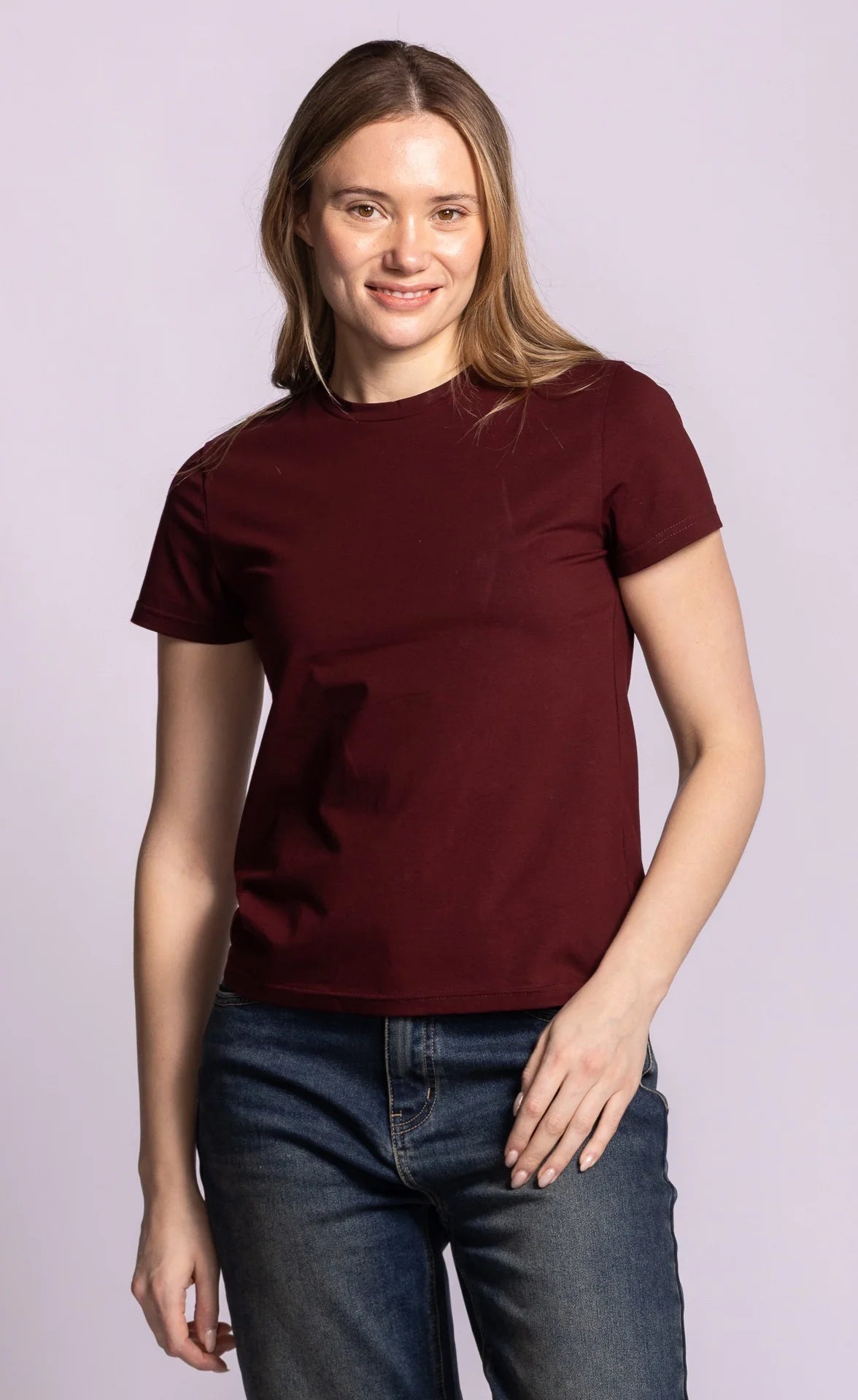 PINK MARTINI GEORGIA TOP - BURGUNDY