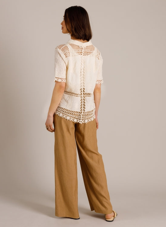 YEST MARTINA BLOUSE - CREAM - Vi-Leen's Fashions
