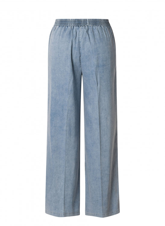 YEST KATERINE LOOSE FIT TROUSER - BLEACH BLUE