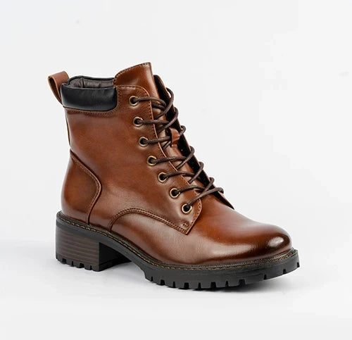LE BROWN LACE UP BOOT