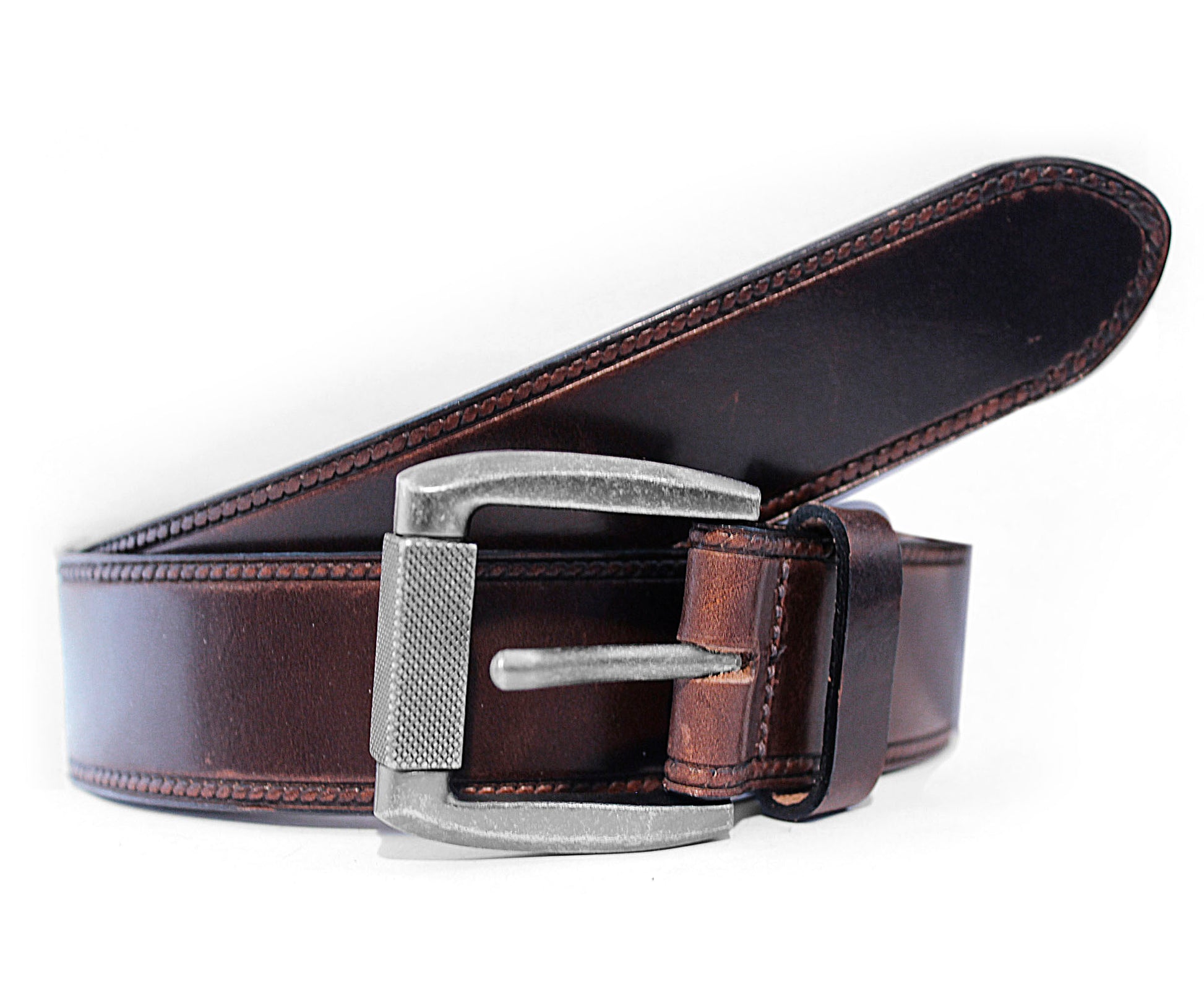 MENS LEATHER BELT - BROWN - Vi-Leen's Fashions