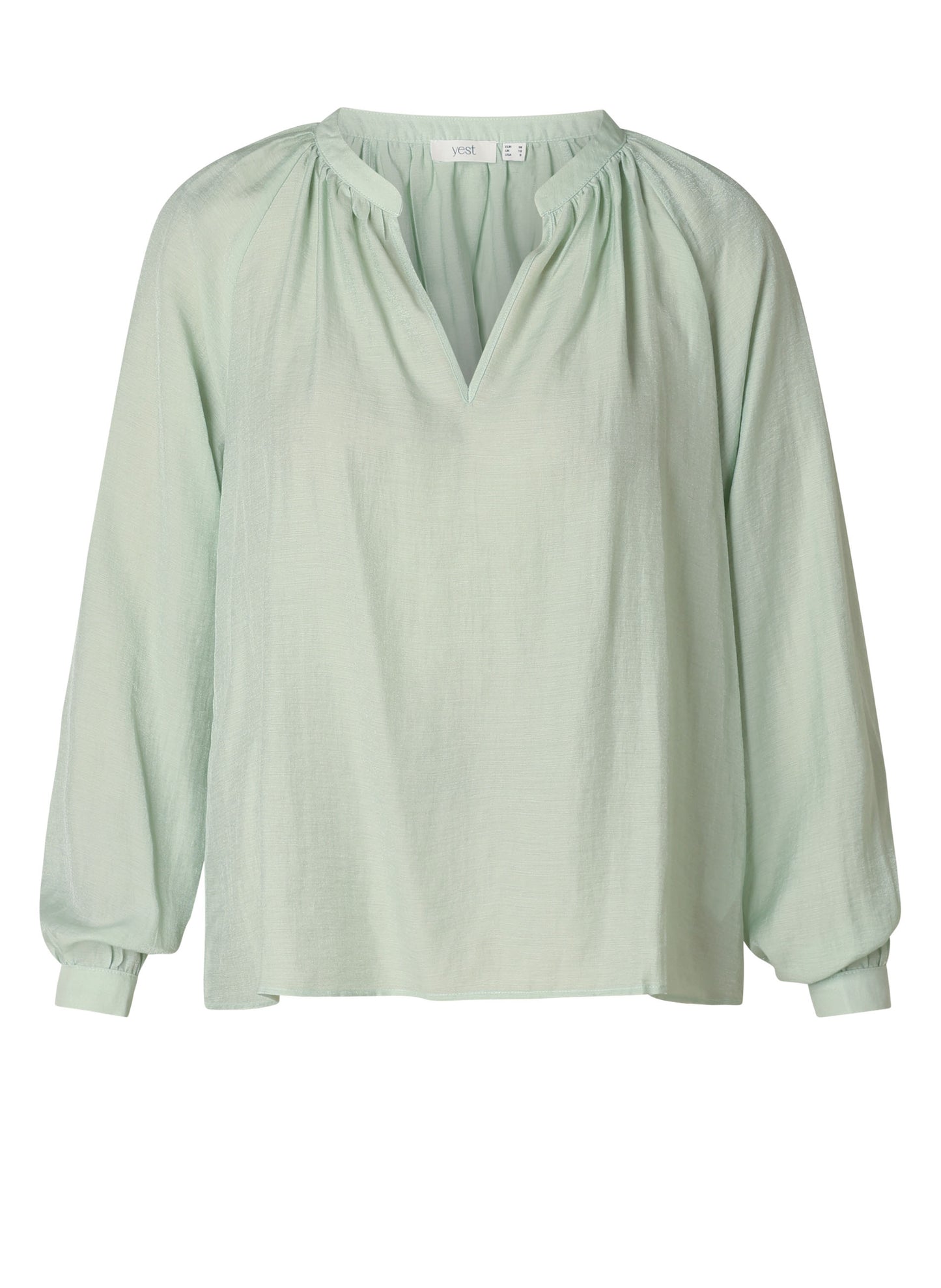 YEST SAFAE BLOUSE - PASTEL GREEN - Vi-Leen's Fashions