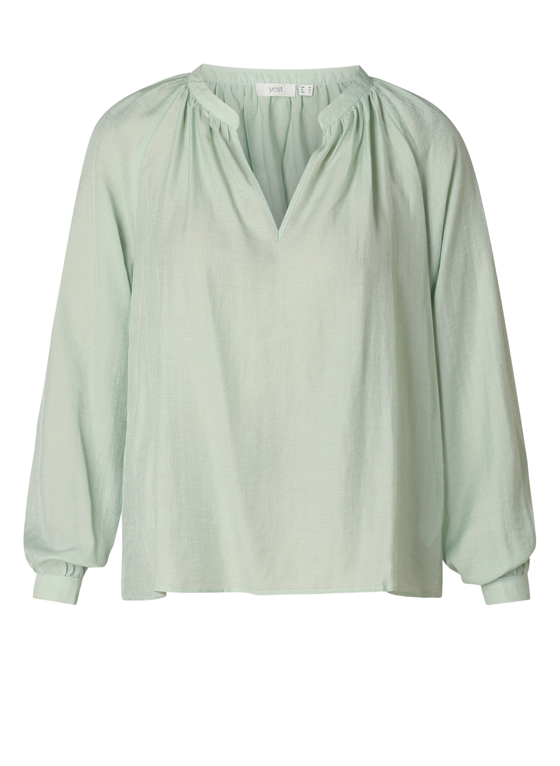 YEST SAFAE BLOUSE - PASTEL GREEN - Vi-Leen's Fashions