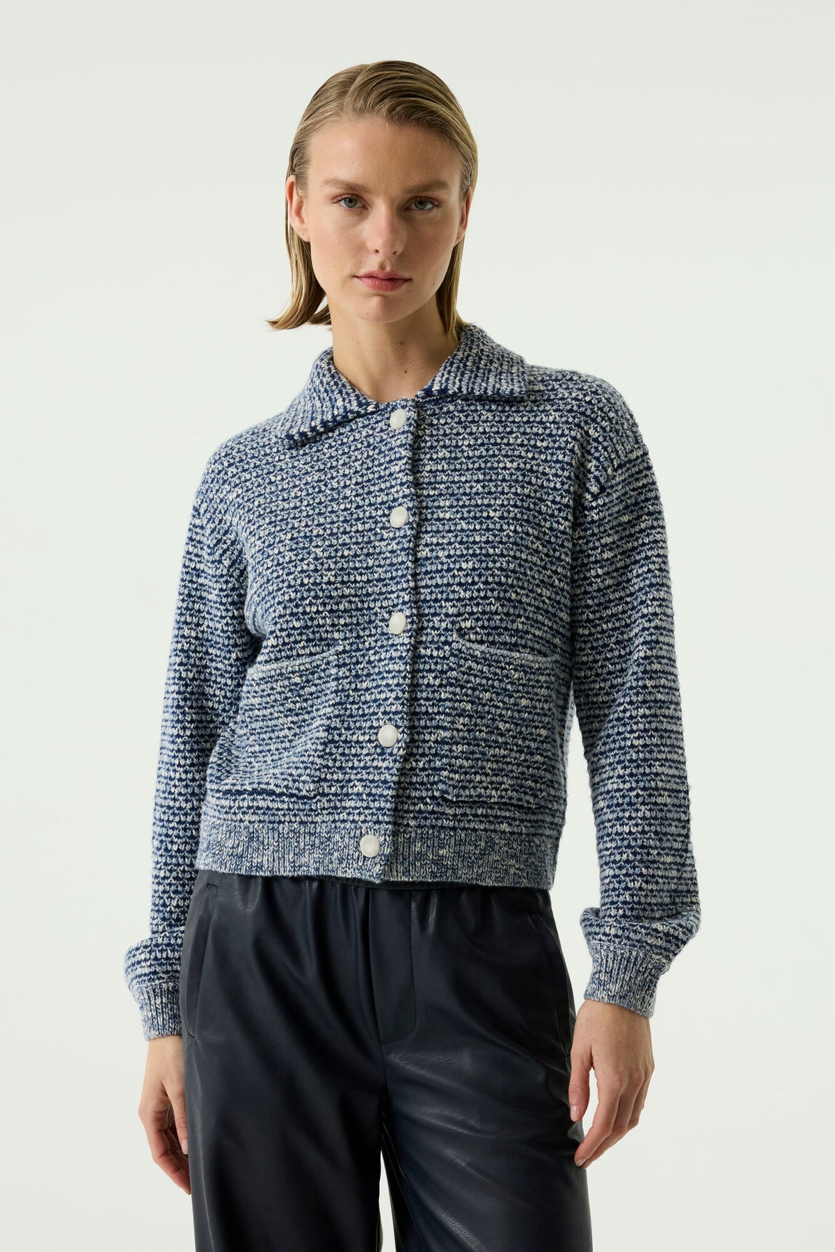 GARCIA KNIT CARDIGAN - SAPPHIRE MIST
