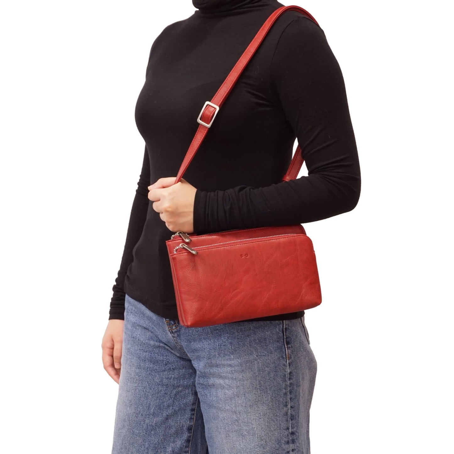 LIORA CROSSBODY - MERLOT