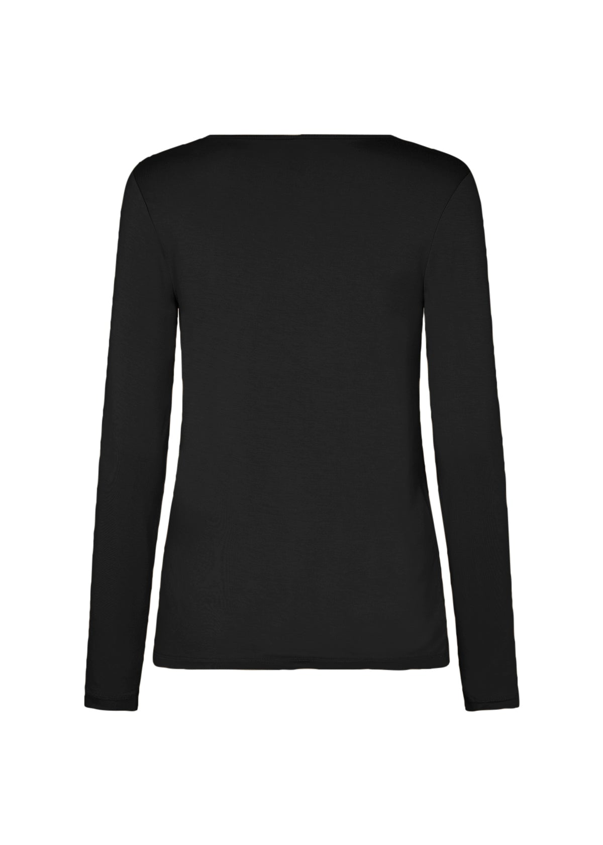 SOYACONCEPT MARICA BASIC LONG SLEEVE TOP - BLACK