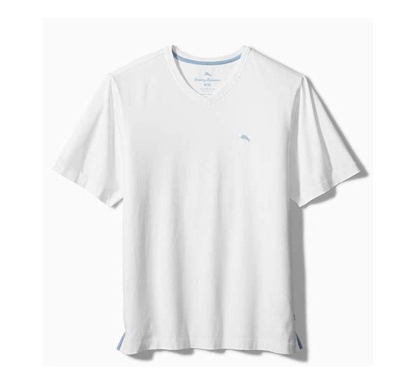 TOMMY BAHAMA BALI SKYLINE V-NECK TEE - WHITE - Vi-Leen's Fashions