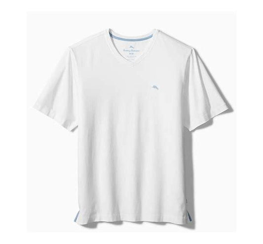 TOMMY BAHAMA BALI SKYLINE V-NECK TEE - WHITE - Vi-Leen's Fashions