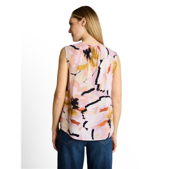 TOM TAILOR SLEEVELESS PRINT BLOUSE - Vi-Leen's Fashions