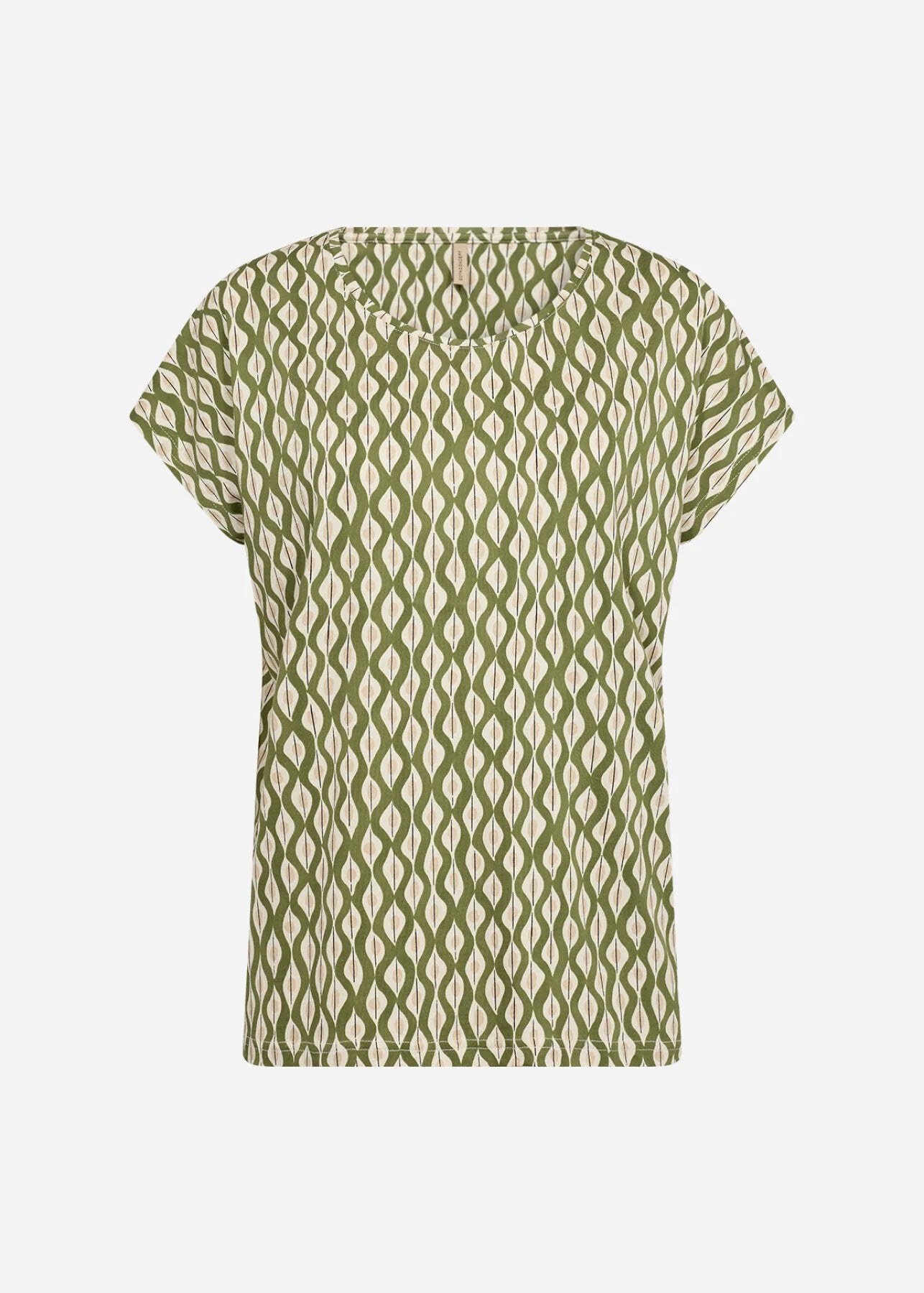 SOYACONCEPT FELICITY PRINT TOP - CALLISTE GREEN