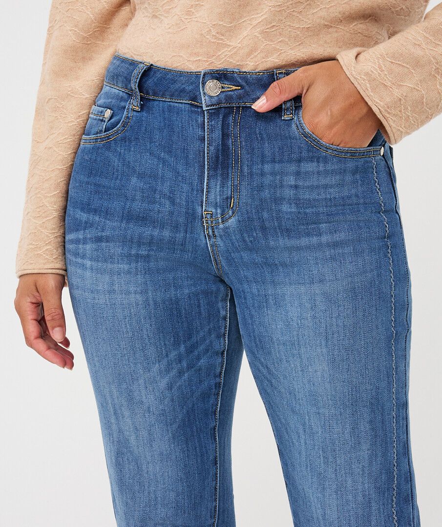 ESQUALO STRAIGHT LEG DENIM - BLUE