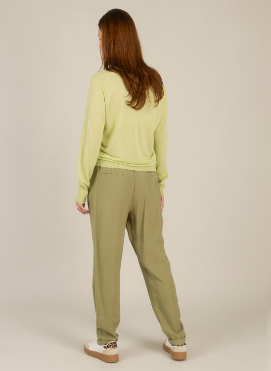 YEST IOLANA V-NECK SWEATER - LINDEN - Vi-Leen's Fashions