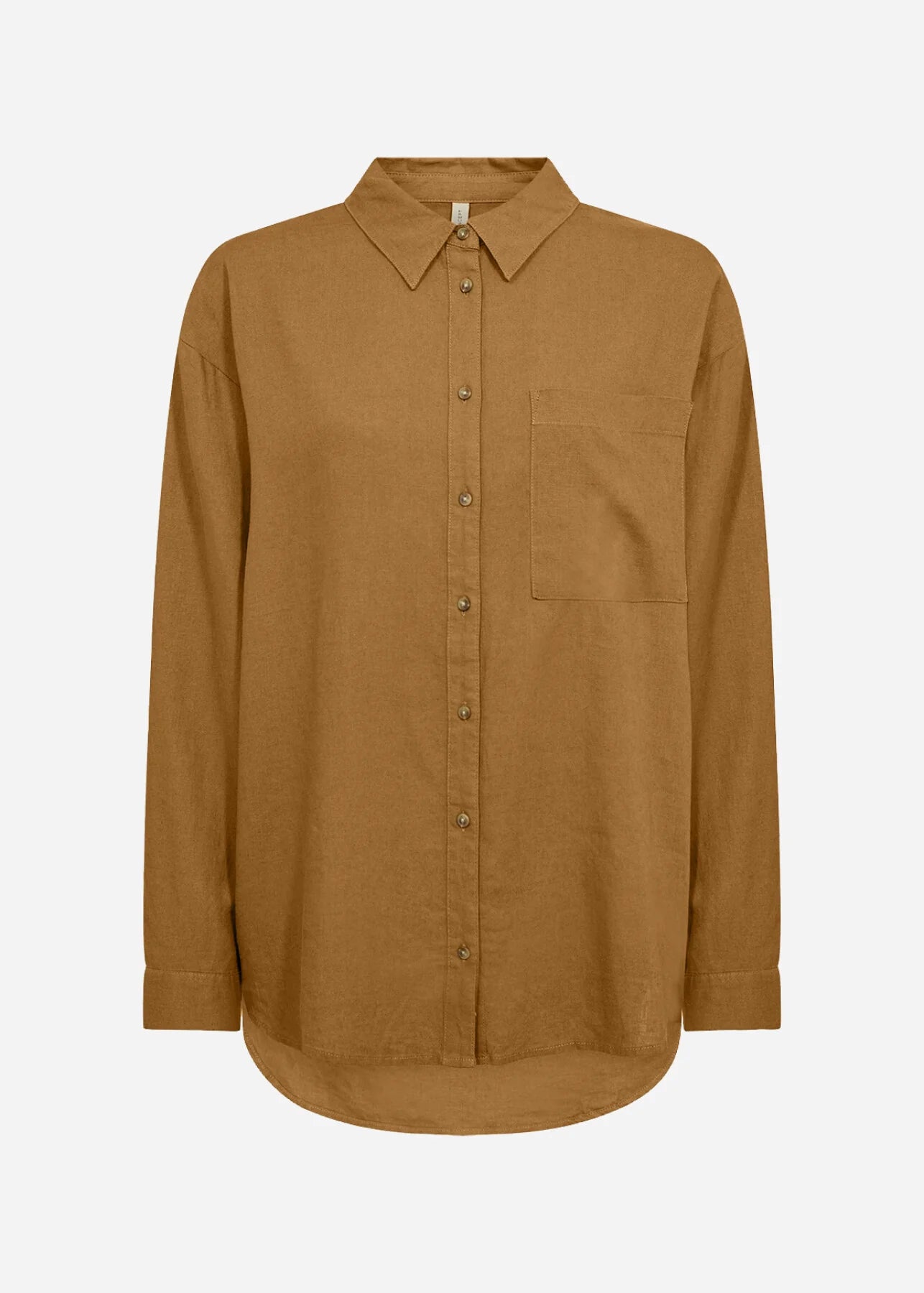 SOYACONCEPT INA LINEN SHIRT - BUTTERNUT