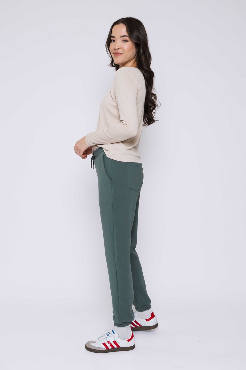 ORB LAINA LUX FLEECE JOGGER - THYME