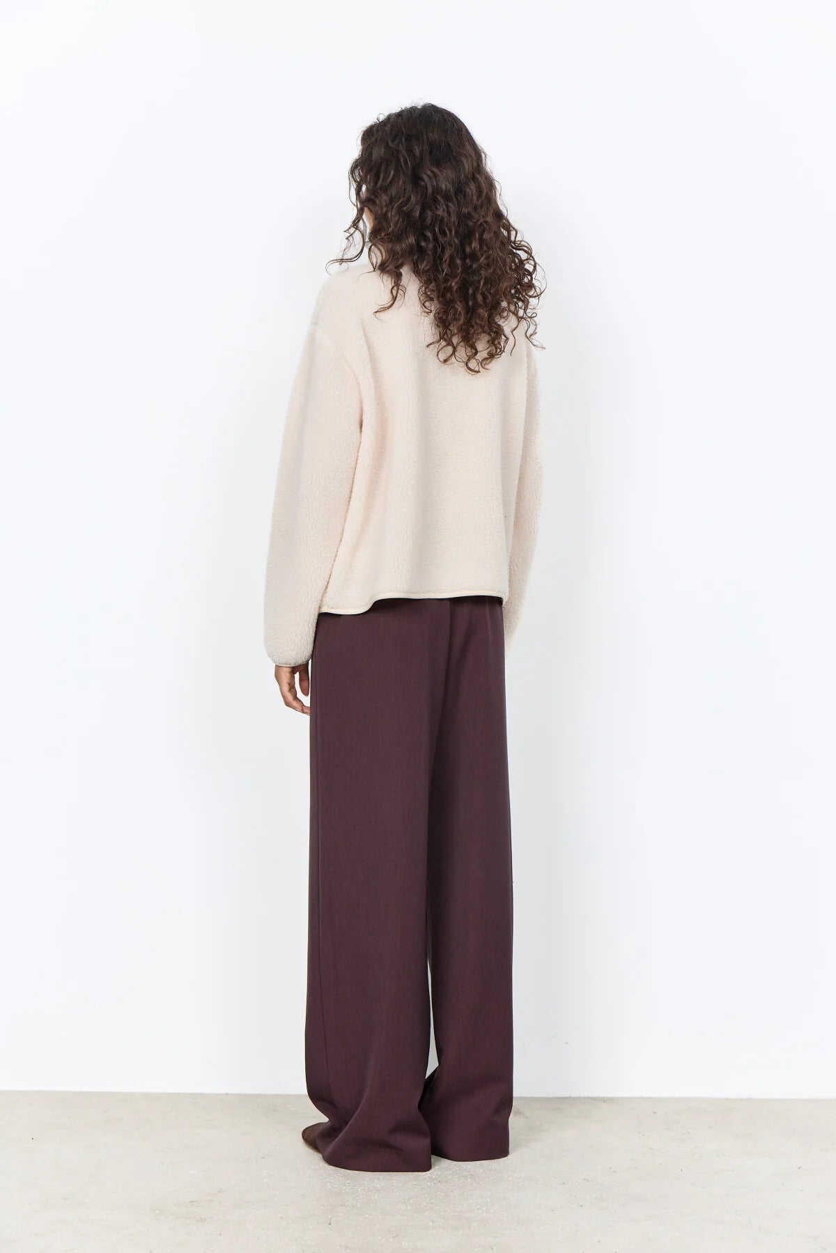 SOYACONCEPT ONYX TEDDY JACKET - CREAM