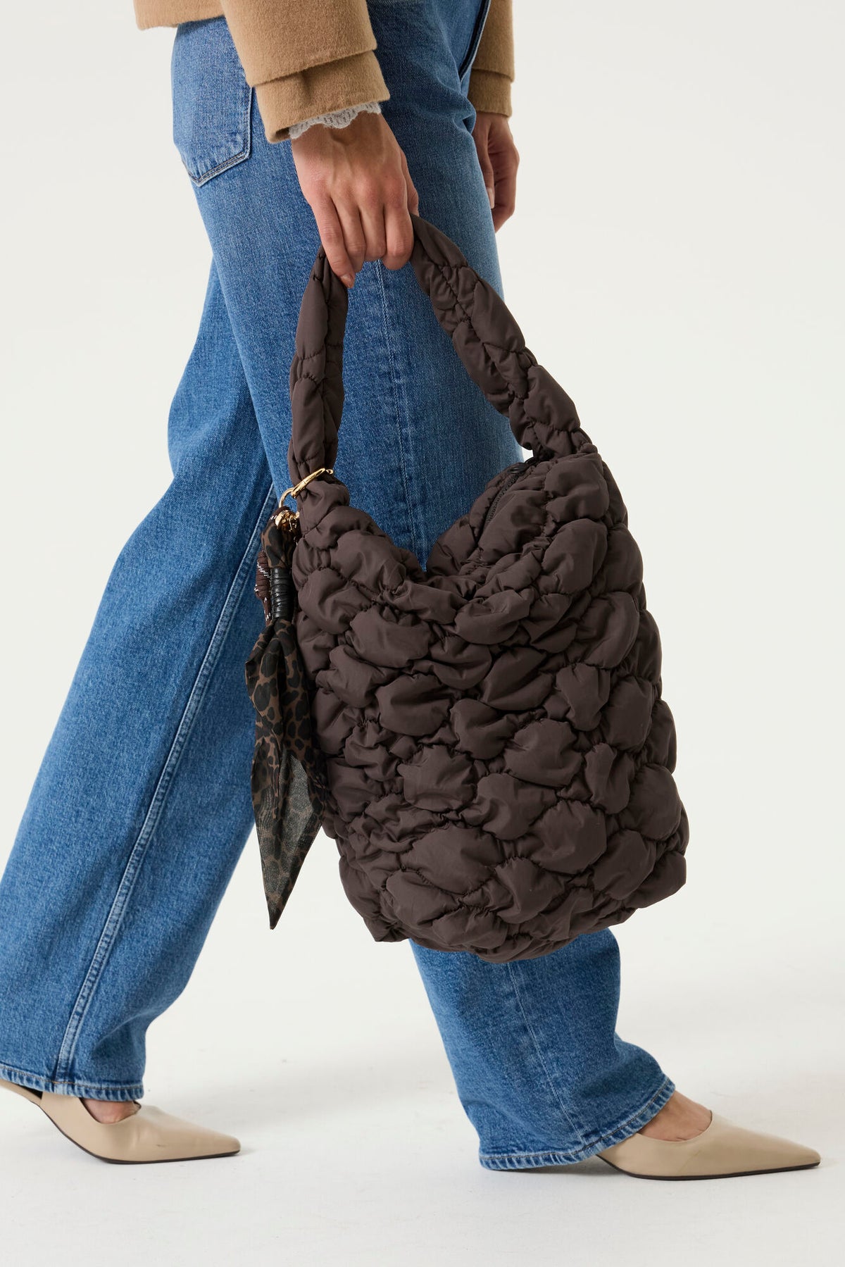 PUFFER BAG - DARK COCOA