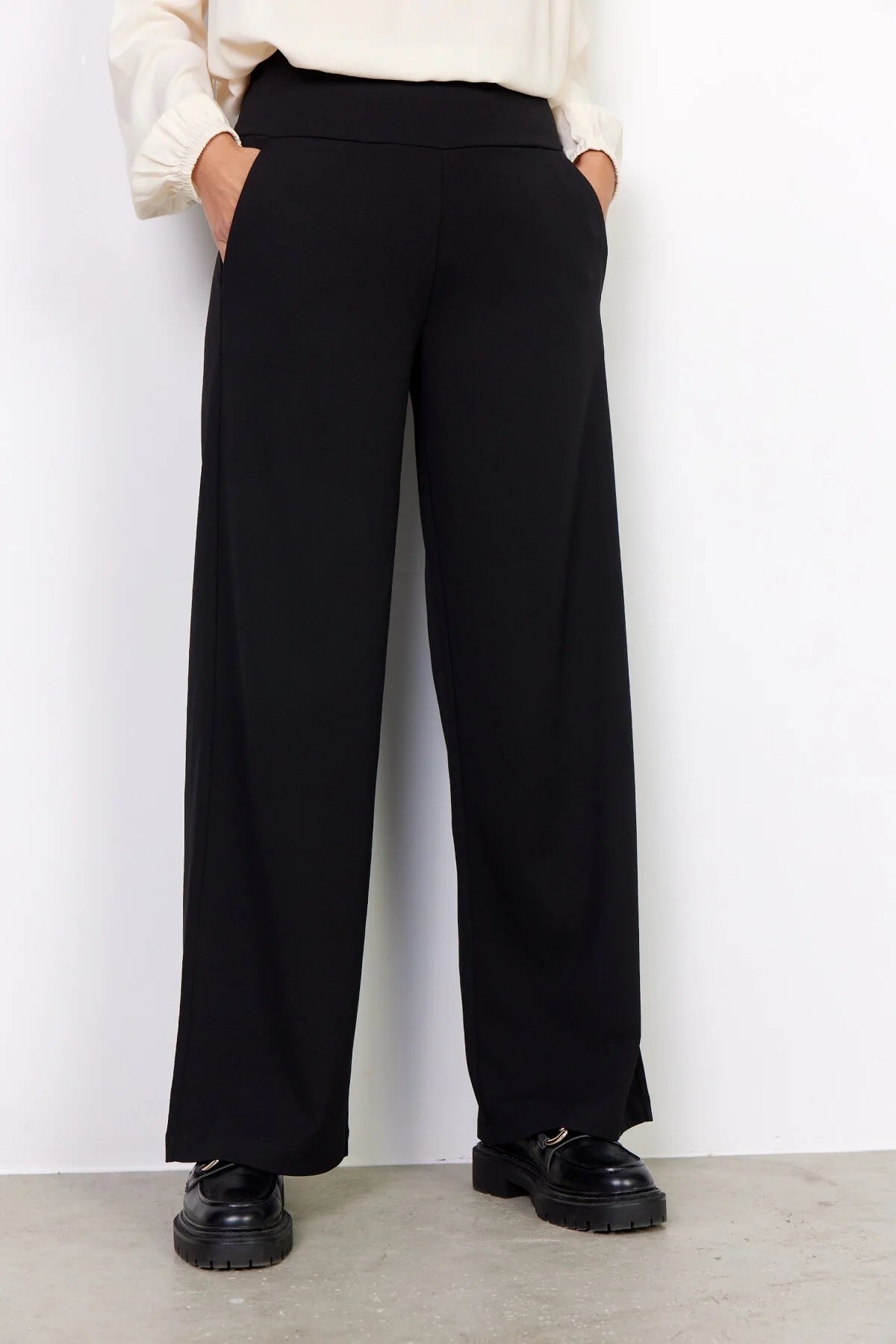 SOYACONCEPT SIHAM WIDE LEG PANT - BLACK