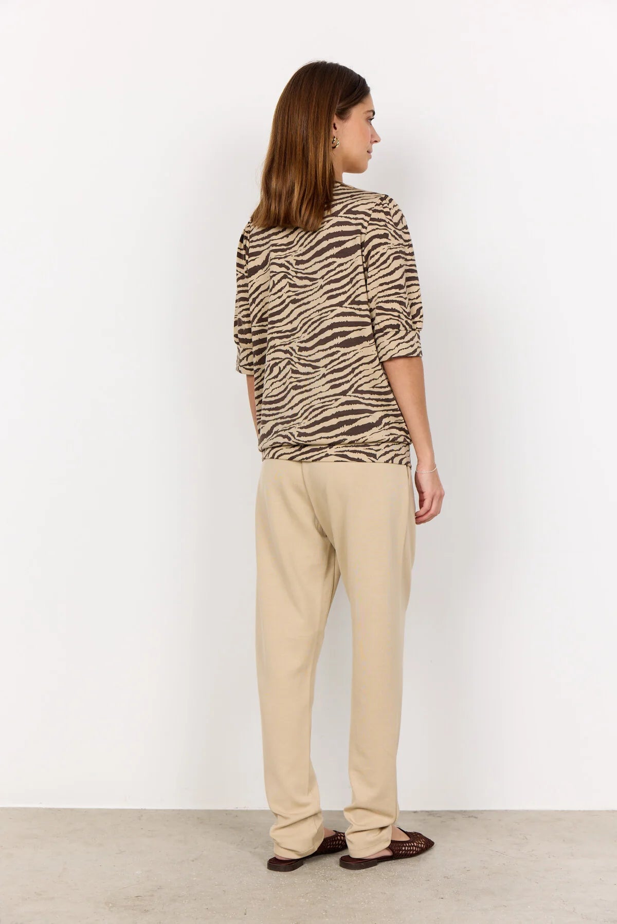 SOYACONCEPT SALOME PRINT PULLOVER - HOT FUDGE