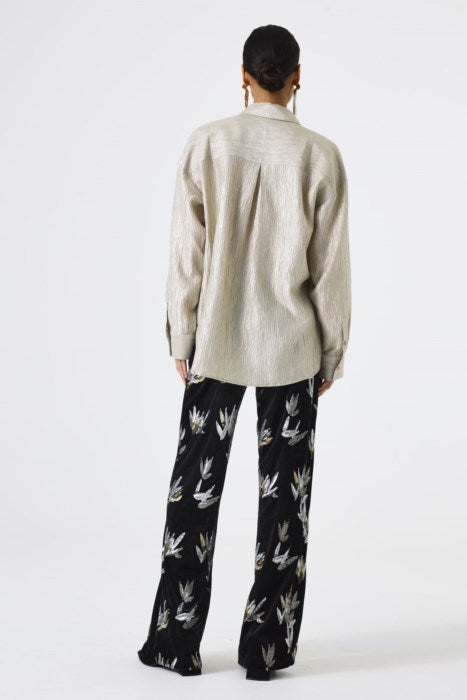 GARCIA BUTTON FRONT BLOUSE - GOLDEN SAND