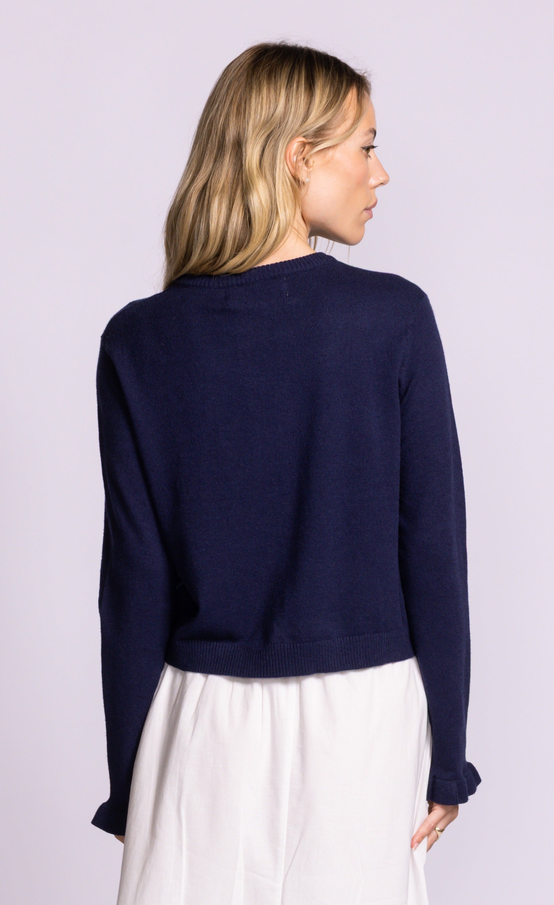 PINK MARTINI COLLINS SWEATER - NAVY - Vi-Leen's Fashions