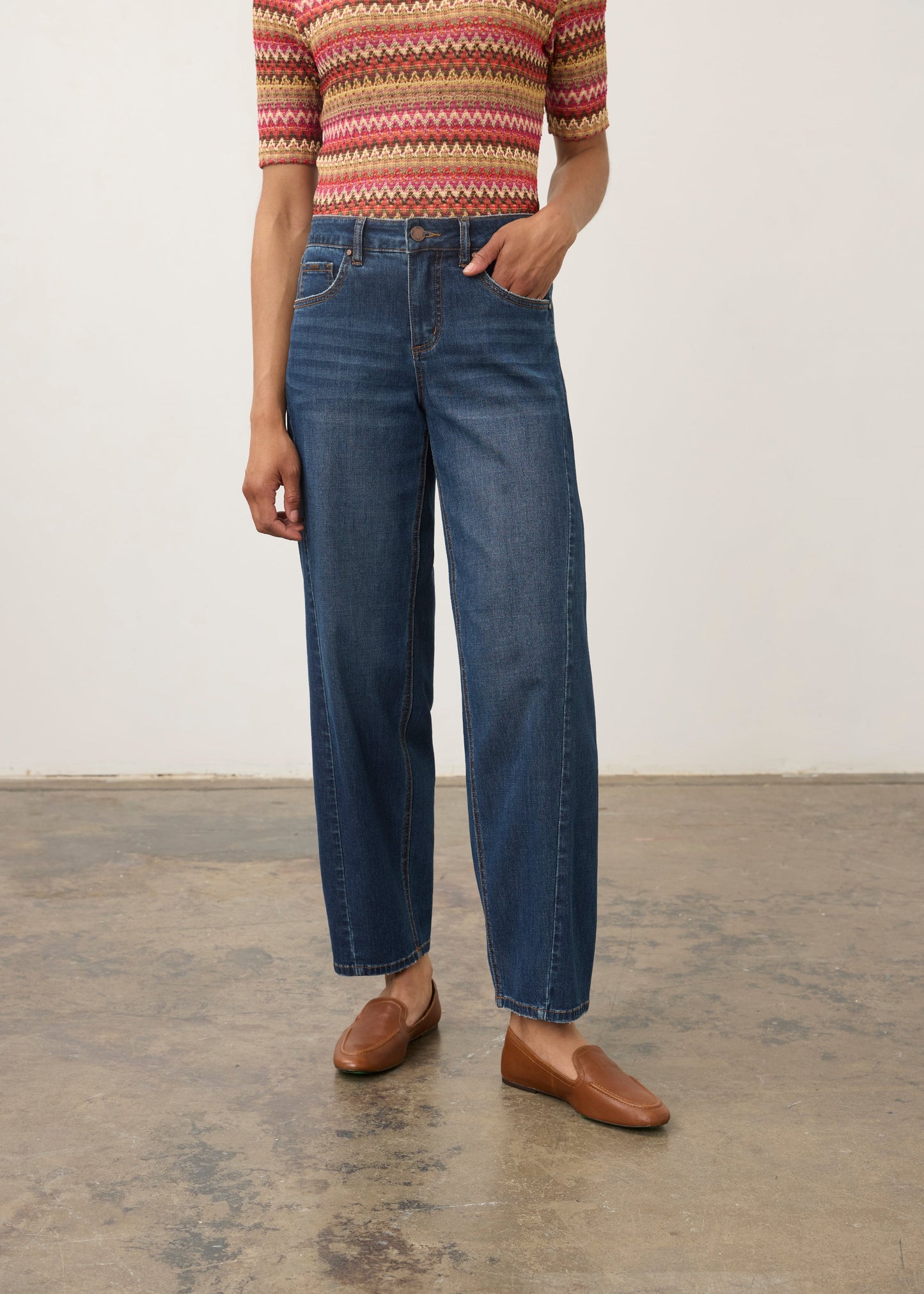 FDJ GIRLFRIEND BARREL ANKLE DENIM