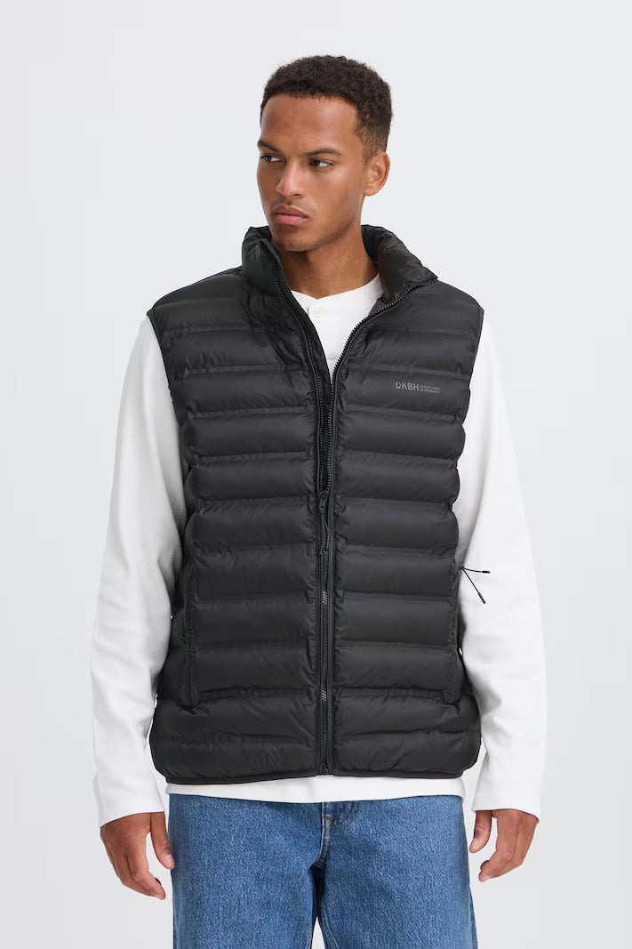 BLEND WATER REPELLENT VEST - BLACK