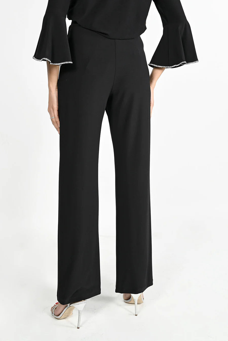 FRANK LYMAN DRESSY WIDE LEG PANT - BLACK - Vi-Leen's Fashions
