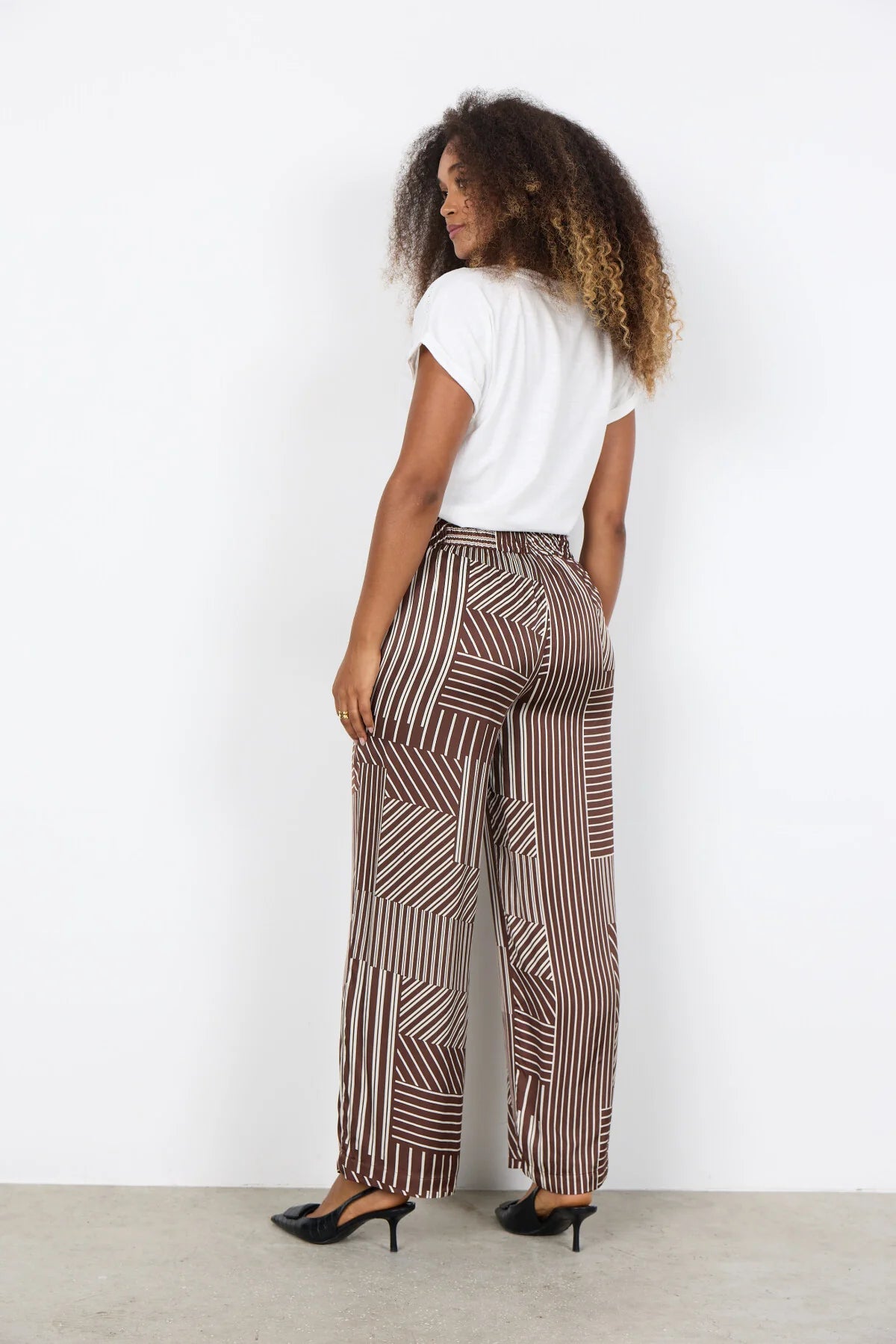 SOYACONCEPT CATARINA PRINT PANT - ROCKY ROAD - Vi-Leen's Fashions