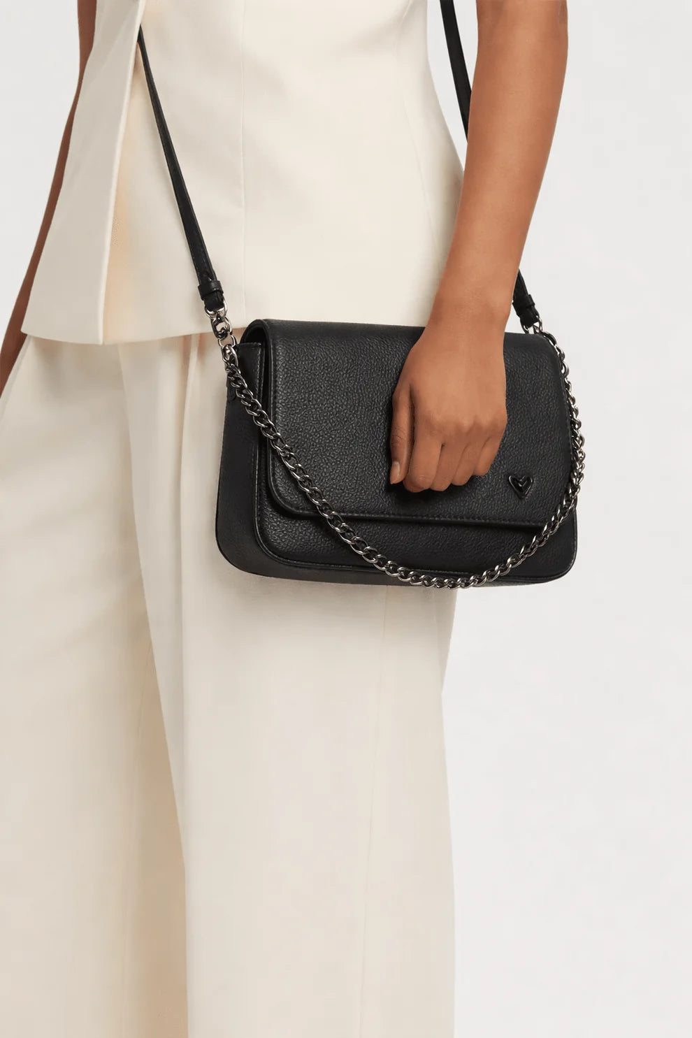 WEMBLEY VEGAN CROSSBODY - BLACK
