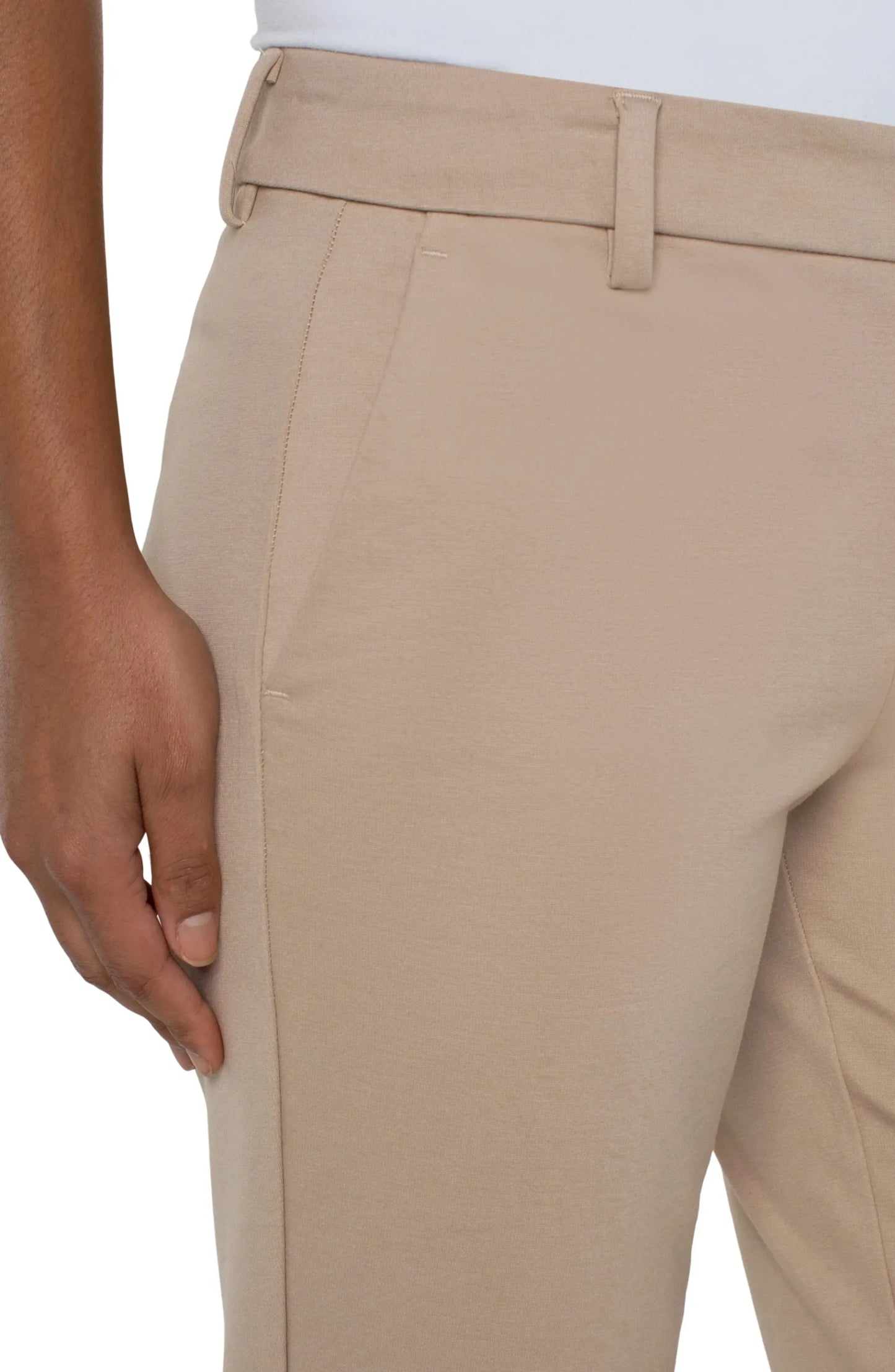 LIVERPOOL KELSEY TROUSER - BISCUIT TAN - Vi-Leen's Fashions