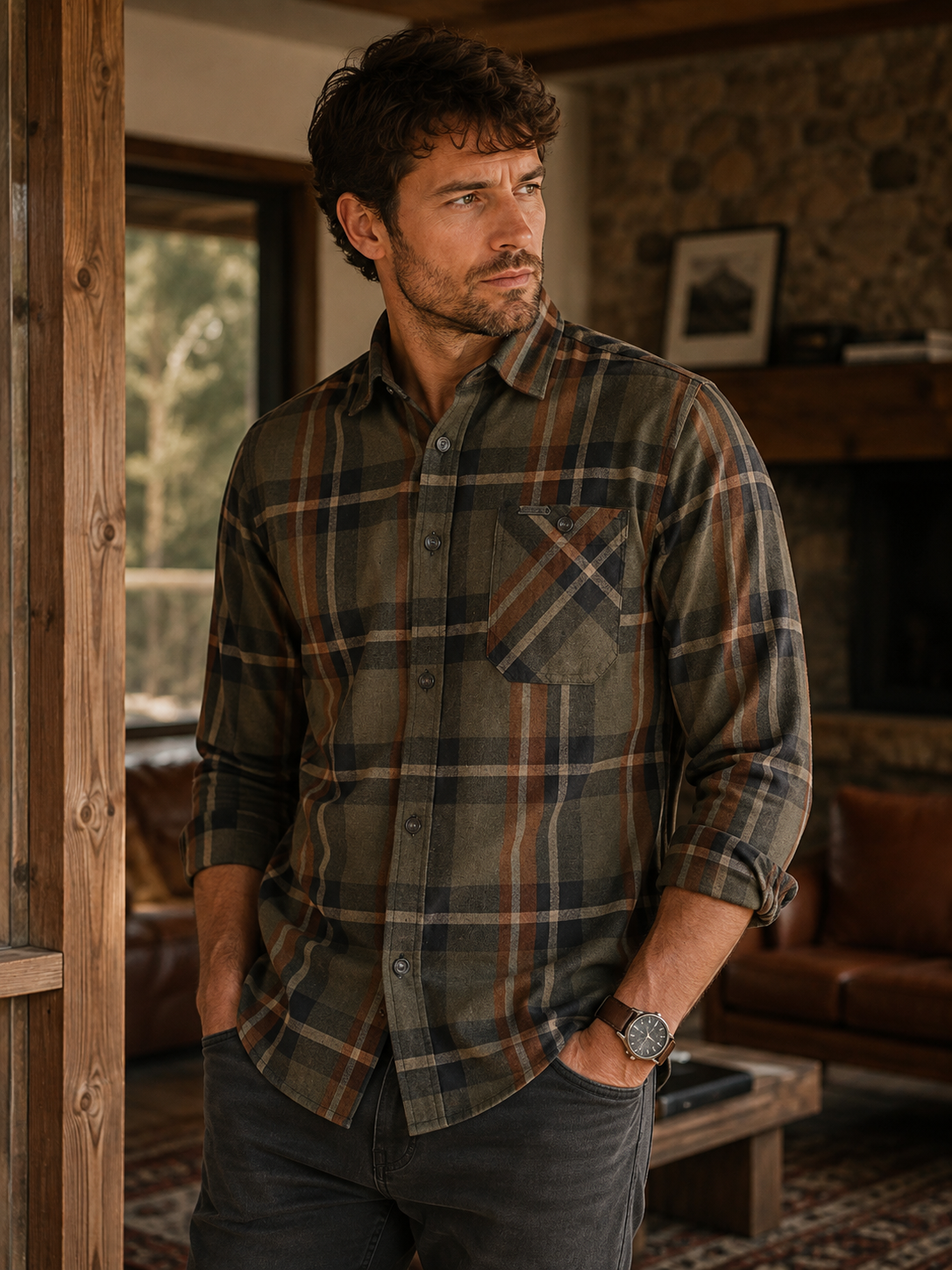 MEN'S POINT ZERO COTTON SHIRT - SAP