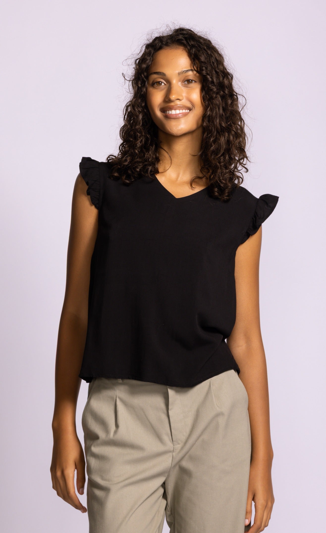 PINK MARTINI LIZZY TOP - BLACK - Vi-Leen's Fashions