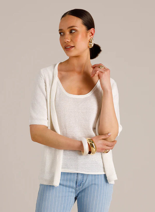 YEST INDIRIA CARDIGAN - OFF WHITE - Vi-Leen's Fashions
