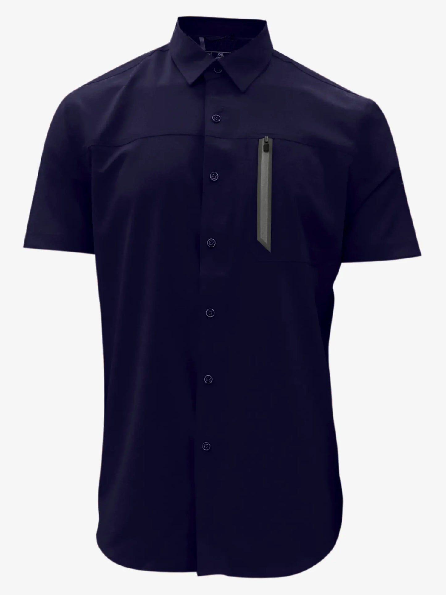 MEN'S POINT ZERO TRAVELER 4-WAY STRETCH SHIRT - NAVY