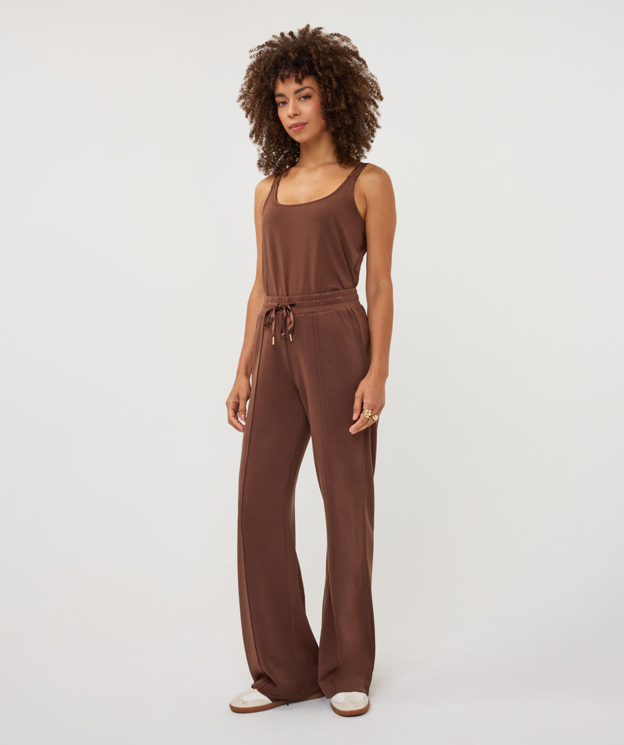 ESQUALO SOFT MODAL JOGGER - COFFEE - Vi-Leen's Fashions