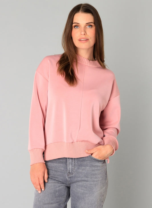 YEST NELE MODAL PULLOVER - DARK ROSE